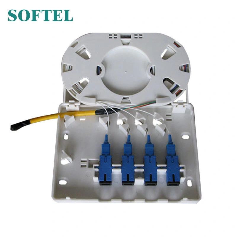 Fiber Optic 4 Cores Wall Mount 4core FTTH Fiber Optic Cable Terminal Box/Distribution Box